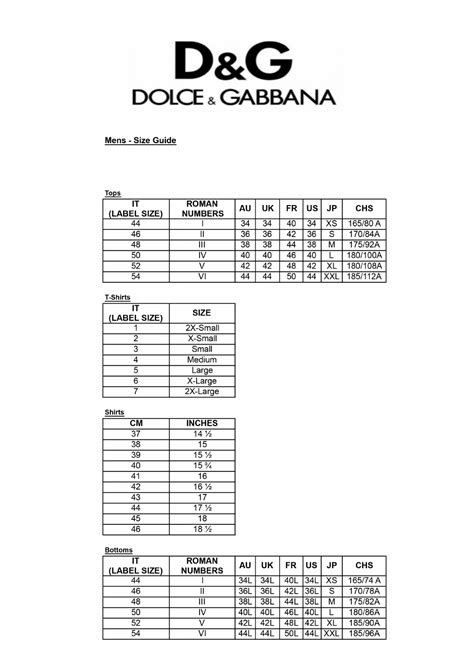 dolce gabbana size chart|dolce gabbana belt size chart.